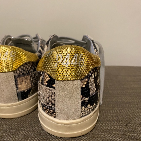 P448 Women's John Snakeskin Sneakers - Picture 9 of 14